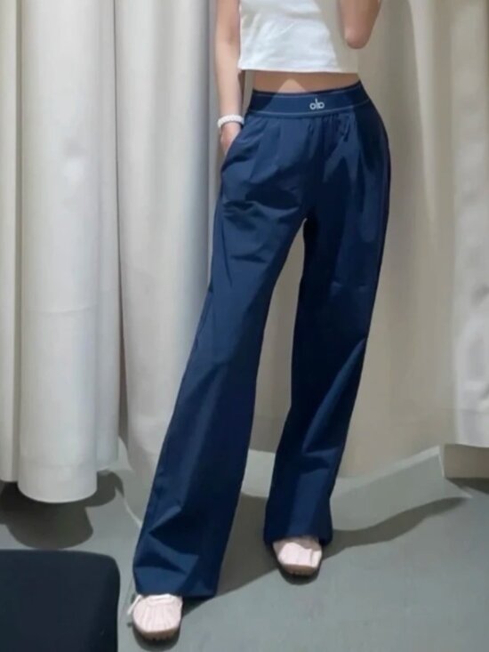 ALO Yoga Pants - 👖ALO Yoga Suit Up Trouser💙 Navy Blue (Regular) Leg-lengthening fit
